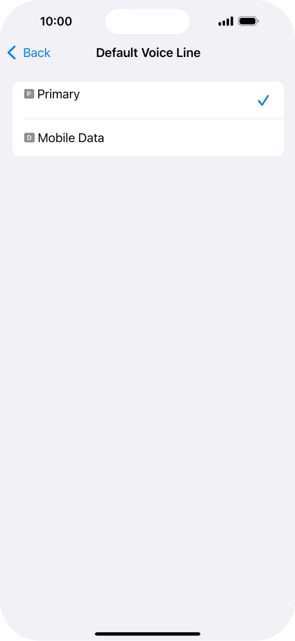 Press the required price plan.