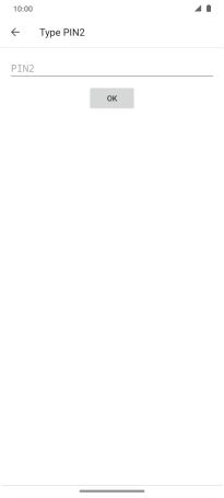 Press PIN2 and key in your PIN2. The default PIN2 is 1111. Press PIN2 and key in your PIN2. The default PIN2 is 1111.