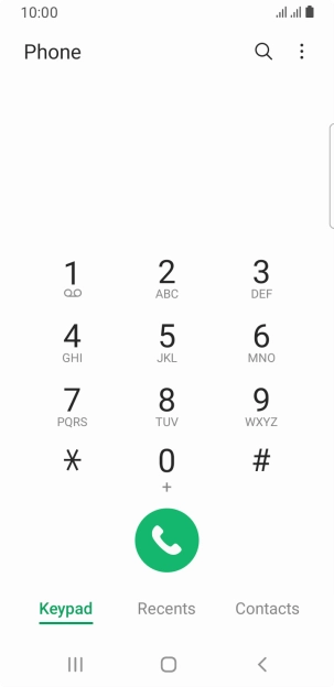 Press the menu icon.