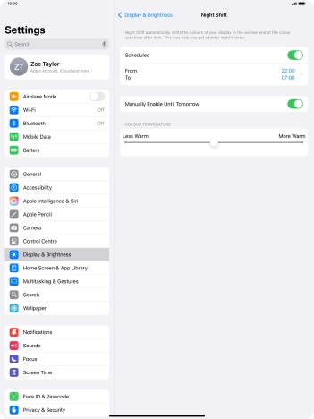 Press and drag the indicator below Press and drag the indicator below