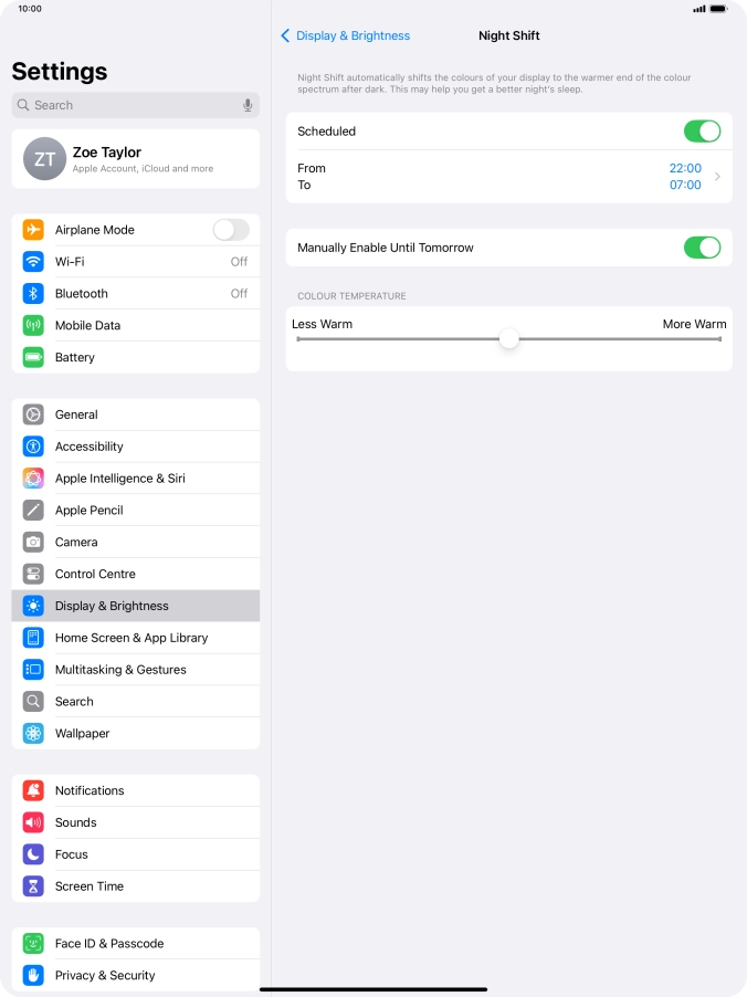 Press and drag the indicator below Press and drag the indicator below