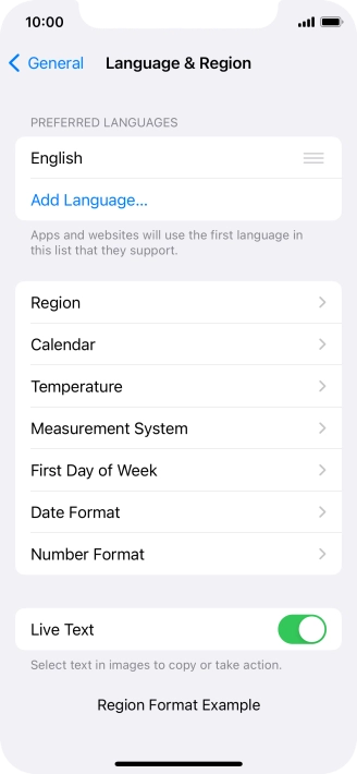 Press Add Language....