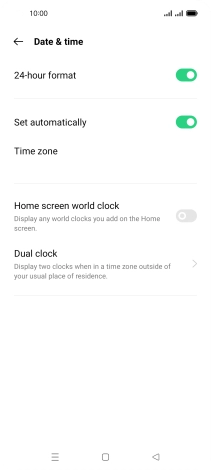 Press the Home key to return to the home screen.