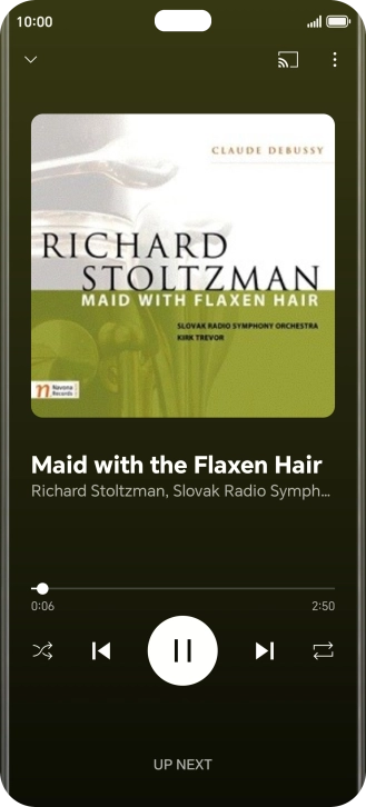 Press arrow right to go to the next audio file.