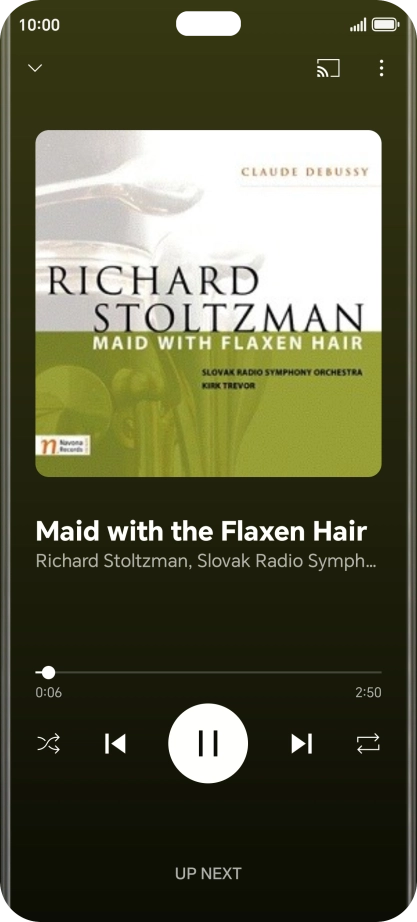 Press arrow right to go to the next audio file.