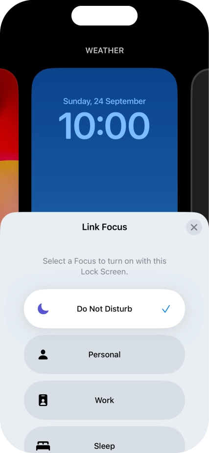Press the close icon.