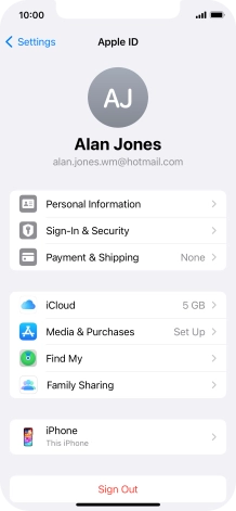 Press iCloud. Press iCloud.