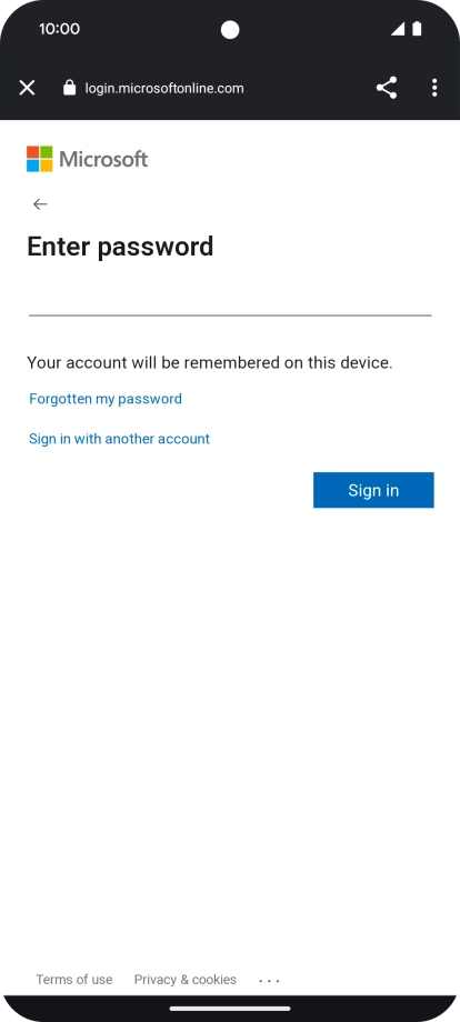 Press Sign in. Press Sign in.