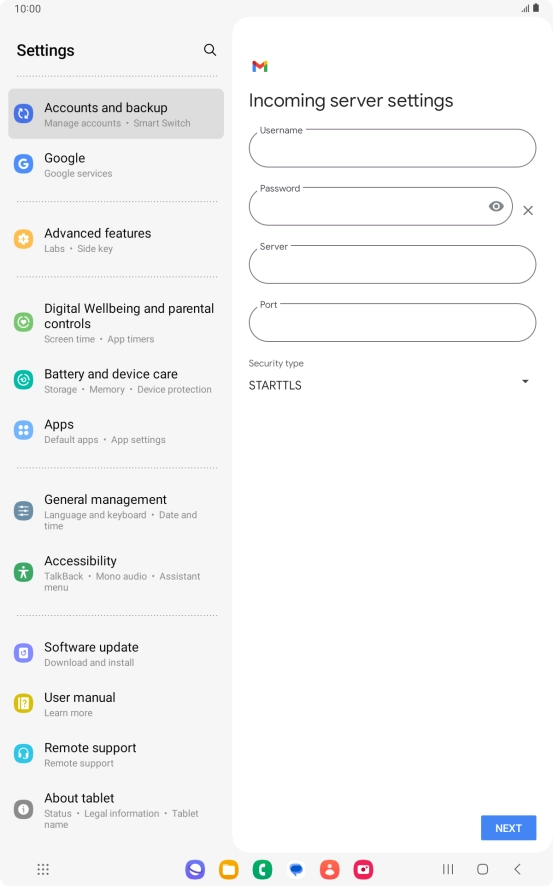 Press the field below Press the field below