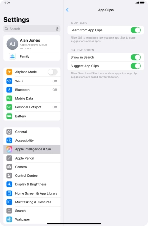 Press the indicators next to the required settings to turn them on or off. Press the indicators next to the required settings to turn them on or off.