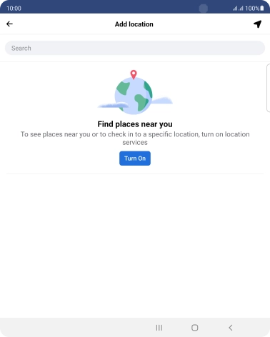 Press the search field and key in the required search word.