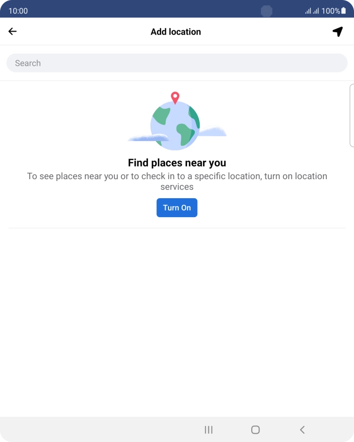 Press the search field and key in the required search word.