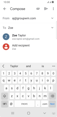 Press the required contact. Press the required contact.