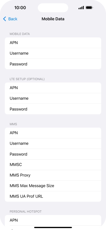 Press APN and key in wap.vodafone.co.uk.
