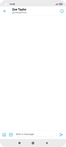 Press the text input field.