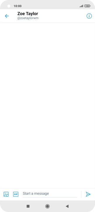 Press the text input field.