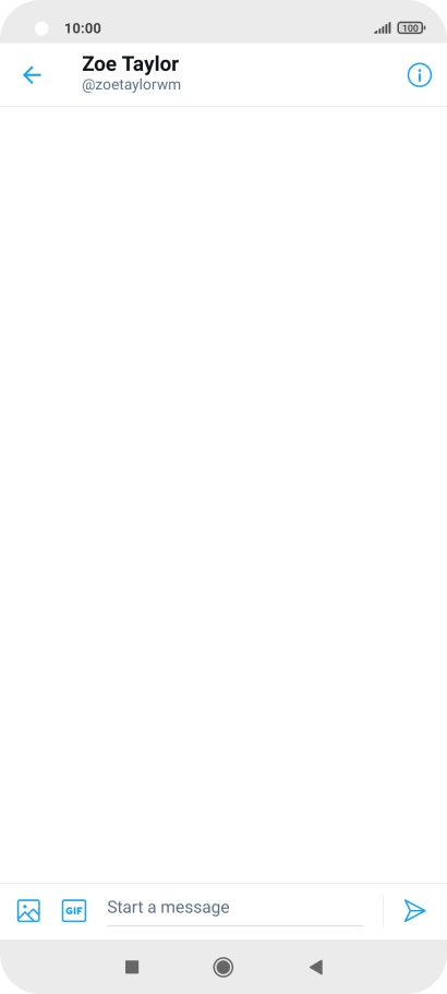Press the text input field.