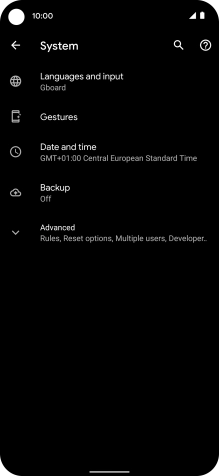 Press Languages and input.