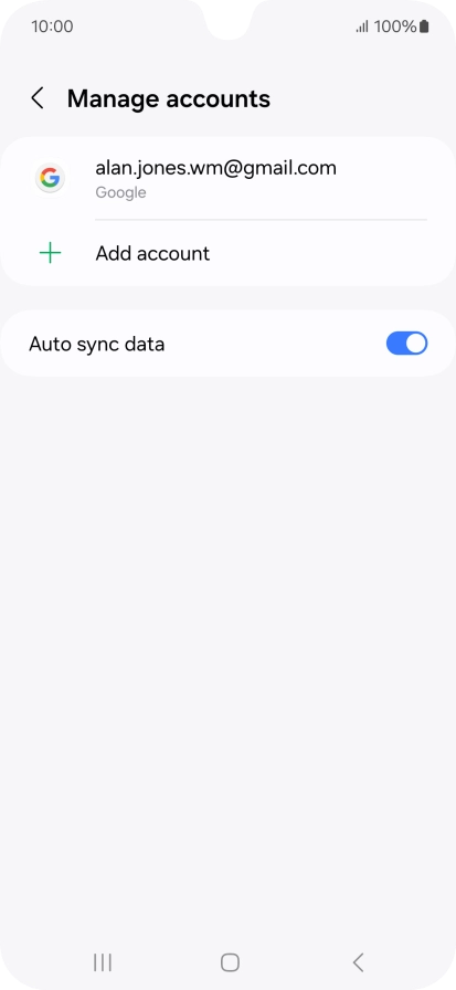 Press Add account. Press Add account.