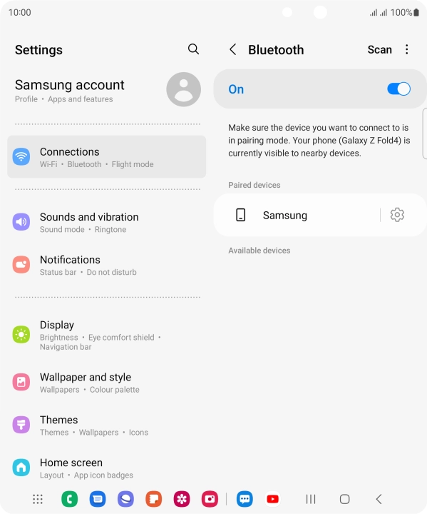Press the Home key to return to the home screen.