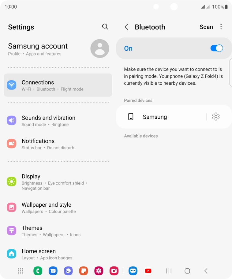 Press the Home key to return to the home screen.