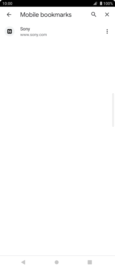 Press the required bookmark. Press the required bookmark.