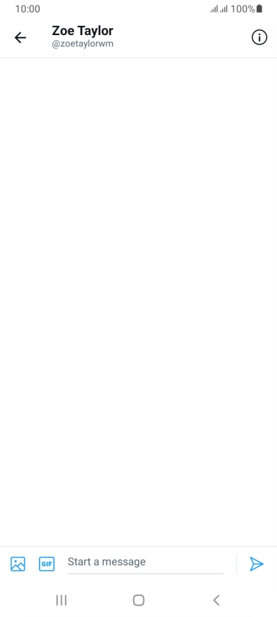 Press the text input field. Press the text input field.