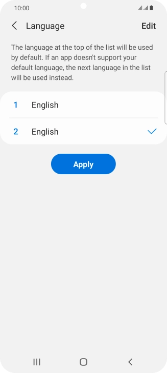 Press Apply. Press Apply.