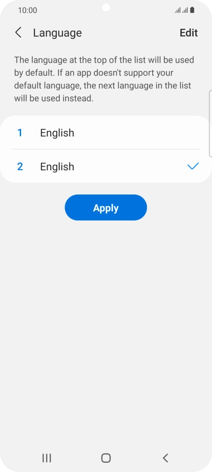 Press Apply. Press Apply.