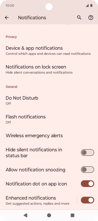 Press Do Not Disturb.