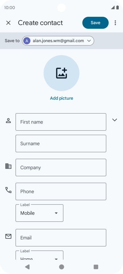 Press the drop down list next to 