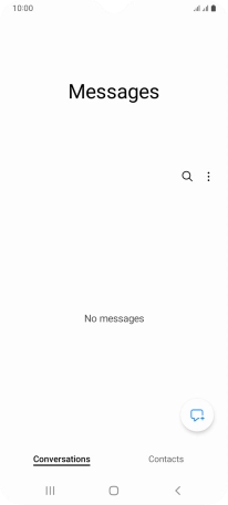 Press the menu icon. Press the menu icon.