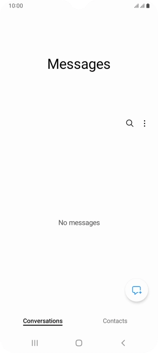 Press the menu icon. Press the menu icon.
