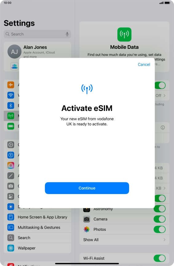 Press Continue. Press Continue.