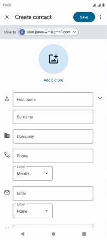 Press the drop down list next to 