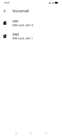 Press the required SIM.