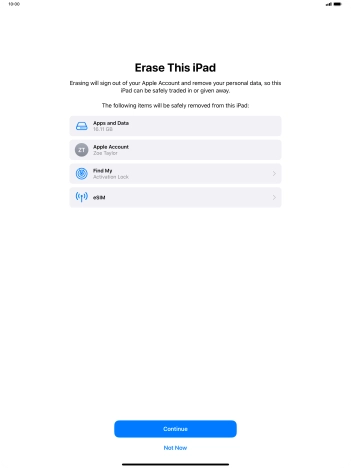 Press Continue. Press Continue.