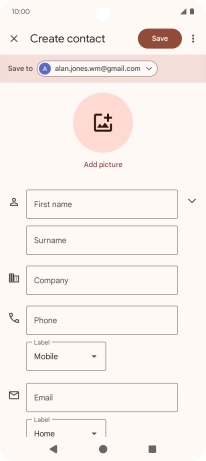 Press the drop down list next to 