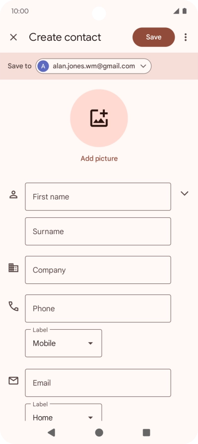 Press the drop down list next to 