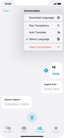 Press Clear Conversation.