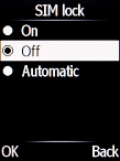 Select On to turn on the function. Select On to turn on the function.