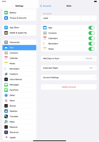Press Delete Account.