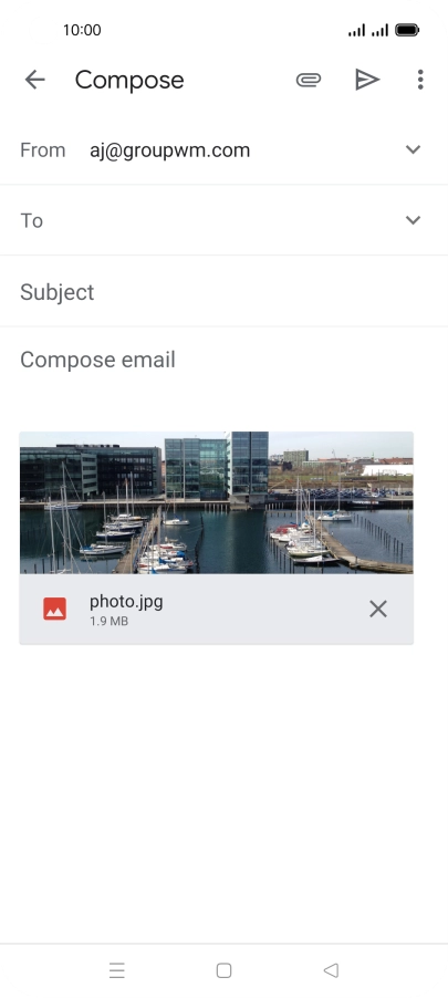 Press the field next to 