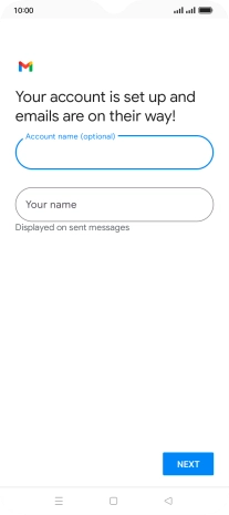 Press Your name and key in the required sender name. Press Your name and key in the required sender name.