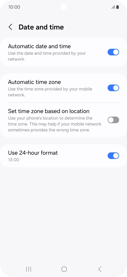 Press the Home key to return to the home screen.