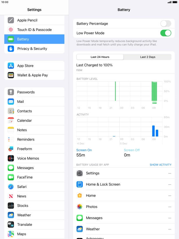 Press the Home key to return to the home screen.