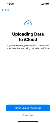 Press Erase Now. Press Erase Now.