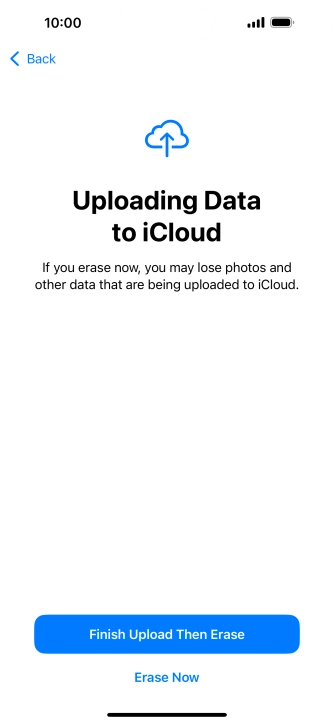 Press Erase Now. Press Erase Now.