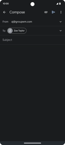 Press Subject and key in a subject. Press Subject and key in a subject.