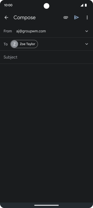 Press Subject and key in a subject. Press Subject and key in a subject.